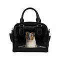 Australian Shepherd Zip Shoulder Handbag